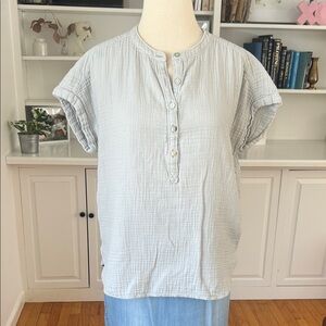 Faherty Light Gray Women's Blouse